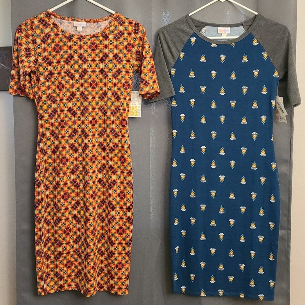 Lot of 2 LuLaRoe Julia, Size XXS, BRAND NEW w/ Tags! Dresses